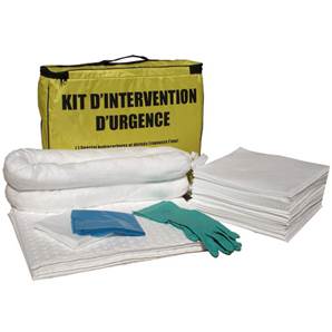 Kit antipollution hydrocarbures en sac de transport - 45 litres