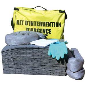 Kit antipollution tous liquides en sac de transport - 70 litres